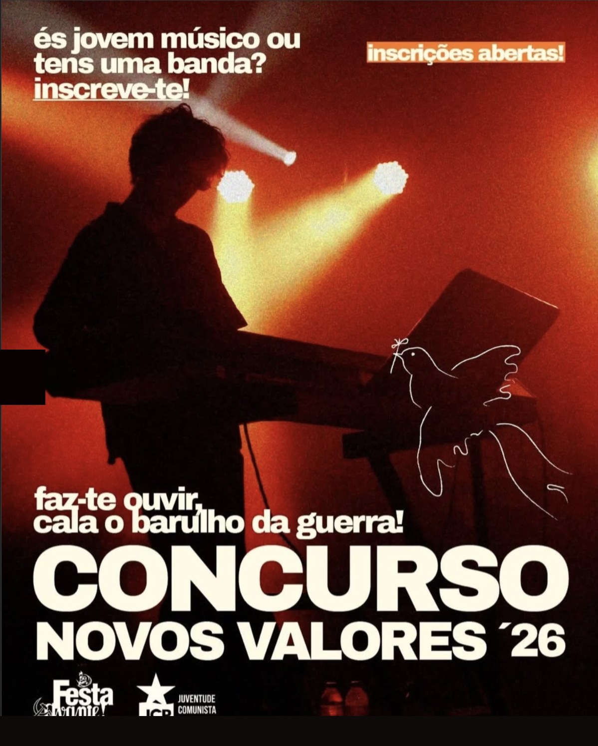 Concurso Novos Valores 2026 — JCP / Festa do Avante